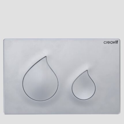 Creavit Bloom Mat Krom Kaplama Kumanda Paneli - GP1103.00 - Kumanda Panelleri (Gömme Rezervuar Butonları)