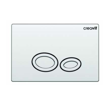 Creavit Drop Parlak Krom Kaplama Kumanda Paneli - GP2004.00 - Kumanda Panelleri (Gömme Rezervuar Butonları)