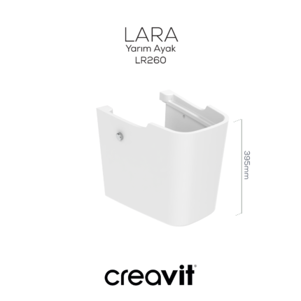 Creavit Lara Yarım Ayak Beyaz - LR260-00CB00E-0000 - Lavabo Ayakları