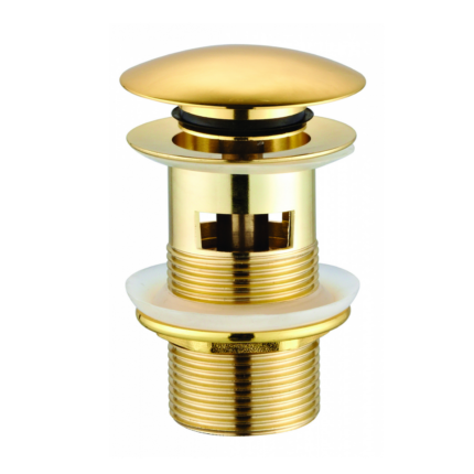 Creavit Lavabo Sifon Başlığı Pop-Up (Taşmalı) Altın - SF.SF031G - Basmalı Sifon , Gider (Pop-Up)