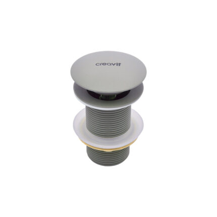 Creavit Lavabo Sifon Başlığı Pop-up Taşmasız Cool Grey - SFU.SF030.CGR - Basmalı Sifon , Gider (Pop-Up)