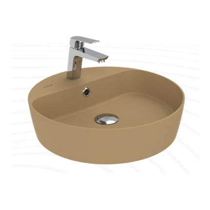 Creavit Loop 45 cm Masa Üstü Çanak Lavabo Extra Mat Cappuccino - LP146-00CM00E-0000 - Çanak Lavabo