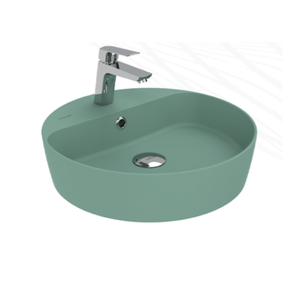 Creavit Loop 45 cm Masa Üstü Çanak Lavabo Extra Nil yeşili - LP146-00NY00E-0000 - Çanak Lavabo