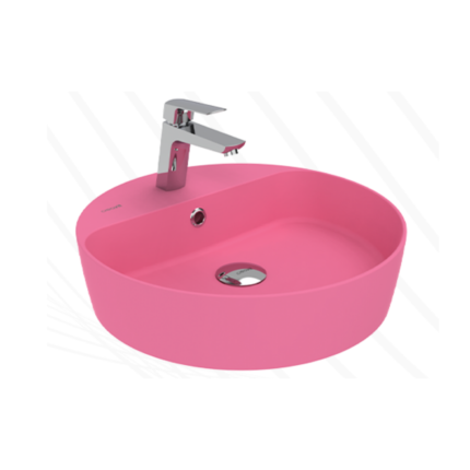 Creavit Loop 45 cm Masa Üstü Çanak Lavabo Extra Sakura - LP146-00SK00E-0000 - Çanak Lavabo