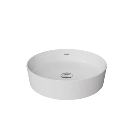 Creavit Loop Yuvarlak Masa Üstü Çanak Lavabo Ø40 cm Selçuklu Extra Beyaz - LP140-00CB00E-SK00 - Çanak Lavabo