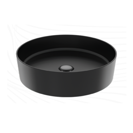 Creavit Loop Yuvarlak Masa Üstü Çanak Lavabo Ø45 cm Extra Kömür Karası - LP145-00KK00E-0000 - Çanak Lavabo