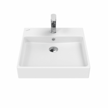 Creavit Next Tezgah Üzeri Kare Lavabo 50*50 cm Beyaz - NX255-00CB00E-0000 - Tezgah Üstü Lavabo