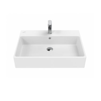Creavit Next Tezgah Üzeri Kare Lavabo 70 cm Beyaz - NX270-00CB00E-0000 - Tezgah Üstü Lavabo