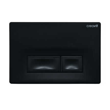 Creavit Ore Mat Siyah Boyalı Kumanda Paneli - GP3002.01 - Kumanda Panelleri (Gömme Rezervuar Butonları)
