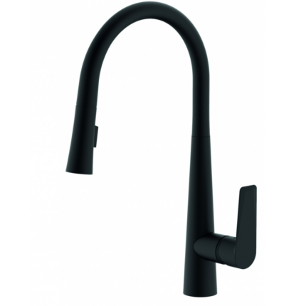 Creavit Spiralli Mutfak Armatürü Mat Siyah - BT.MF8858S - Spiralli Mutfak Eviye Bataryası