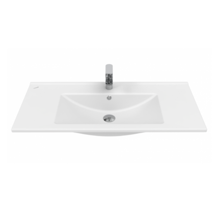 Creavit Su Etajerli Lavabo 100 cm Beyaz - SU100-00CB00E-0000 - Etajerli Lavabo