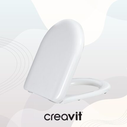 Creavit Tefen Duroplast Yavaş Kapanan Klozet Kapağı Beyaz - KC2203.01.0000E - Klozet Kapağı