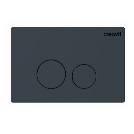 Creavit Terra Mat Antrasit Boyalı Kumanda Paneli - GP9002.04 - Kumanda Panelleri (Gömme Rezervuar Butonları)