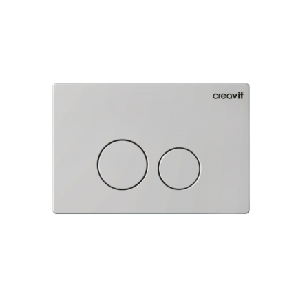 Creavit Terra Mat Cool Grey Boyalı Kumanda Paneli - GP9002.07 - Kumanda Panelleri (Gömme Rezervuar Butonları)