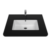 Creavit Tezgah Altı Lavabo 38*51 cm Beyaz - TP738-00CB00E-0000 - Tezgah Altı Hilton Lavabo