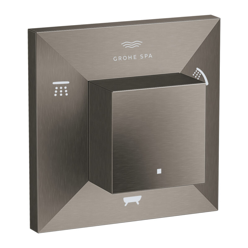 Grohe Allure Brilliant 5 Yollu Yön Değiştirici (3 Çıkış Kontrolü Sağlar), Brushed Hard Graphite - 29399AL0 - Banyo ve Mutfak Tamamlayıcı Gereçleri