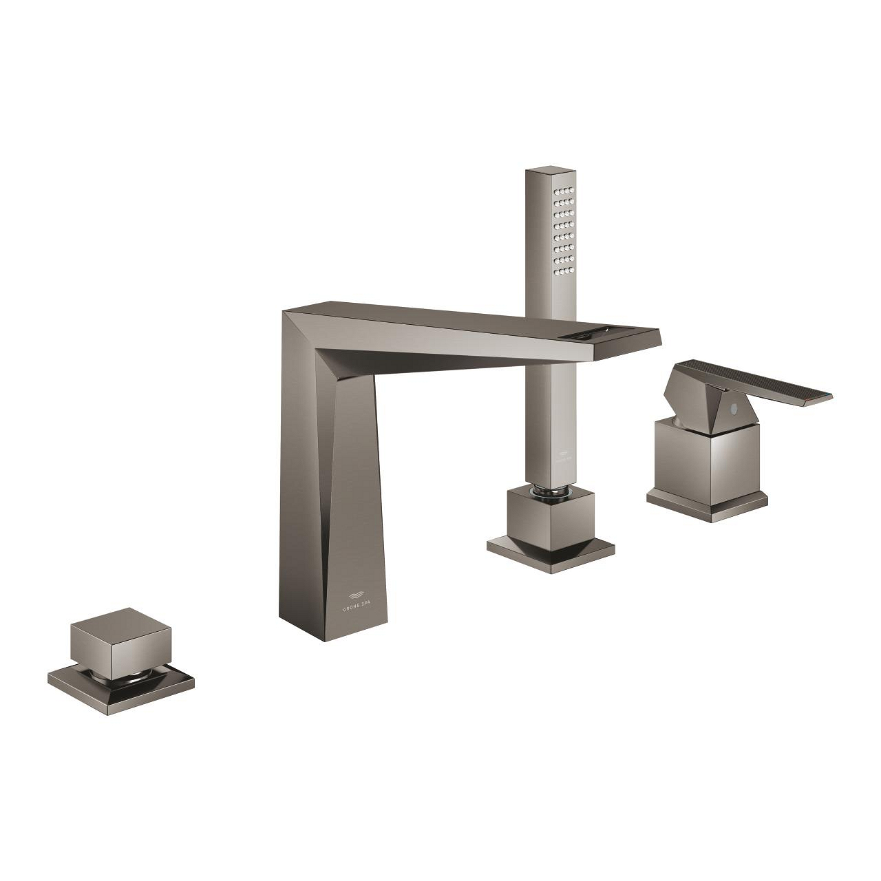 grohe allure brilliant private collection dort delikli kuvet bataryasi brushed hard graphite 29523AL0 Grohe Allure Brilliant Private Collection Dört Delikli Küvet Bataryası, Brushed Hard Graphite - 29523AL0 - Ankastre Küvet Bataryası