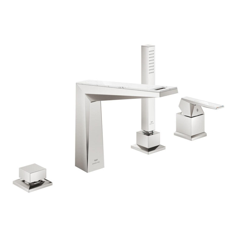 Grohe Allure Brilliant Private Collection Dört Delikli Küvet Bataryası, Paslanmaz Çelik - 29525DC0 - Ankastre Küvet Bataryası