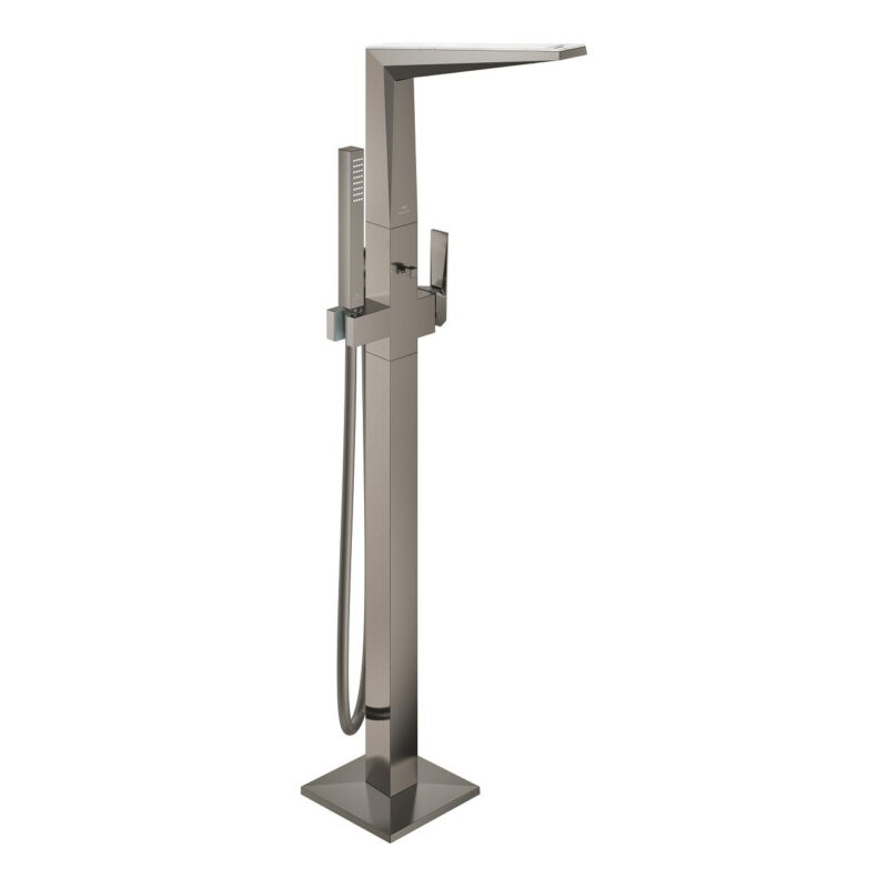 Grohe Allure Brilliant Private Collection Yerden Küvet Bataryası, Brushed Hard Graphite - 24423AL0 - Yerden Küvet Bataryası