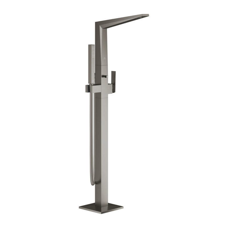Grohe Allure Brilliant Yerden Küvet Bataryası, Brushed Hard Graphite - 24348AL0 - Yerden Küvet Bataryası