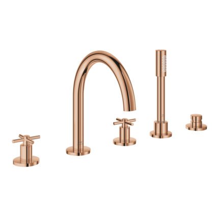 Grohe Atrio 5 Delikli Küvet Bataryası, Warm Sunset - 29408DA0 - Ankastre Küvet Bataryası