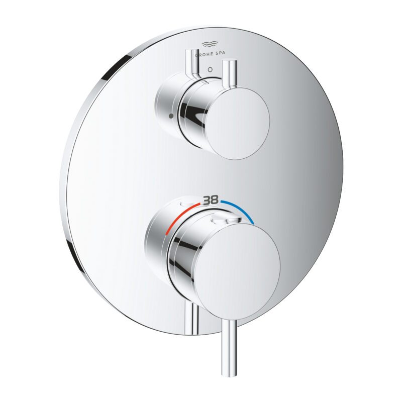 Grohe Atrio Ankastre Termostatik Banyo Bataryası, Krom - 24357000 - Banyo Bataryası