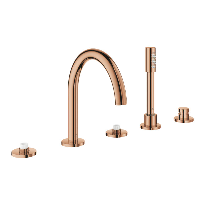 Grohe Atrio Private Collection 5 Delikli Küvet Bataryası, Warm Sunset - 25224DA0 - Ankastre Küvet Bataryası