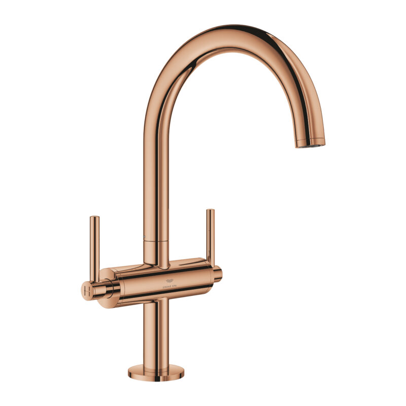 Grohe Atrio Tek Delikli Lavabo Bataryası 1/2″ L-Boyut, Warm Sunset - 21145DA0 - Çanak Lavabo Bataryası