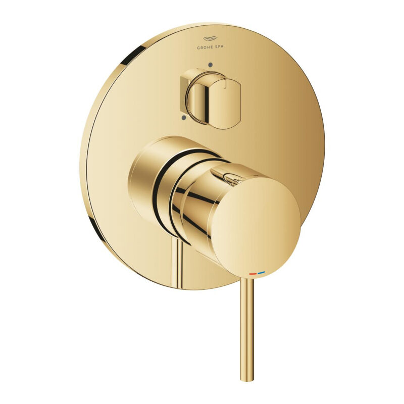 Grohe Atrio Tek Kumandalı 3 Yönlü Banyo Bataryası, Cool Sunrise - 24356GL0 - Ankastre Banyo Bataryası