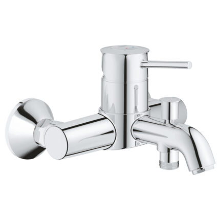 Grohe BauClassic Tek Kumandalı Banyo Bataryası, Krom - 32865000 - Banyo Bataryası
