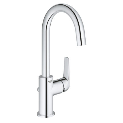 Grohe BauFlow Tek Kumandalı Lavabo Bataryası 1/2″ L-Boyut, Krom - 23753000 - Yüksek Lavabo Bataryası