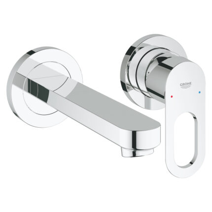 Grohe BauLoop İki Delikli Lavabo Bataryası, Krom - 20289000 - Lavabo Bataryası