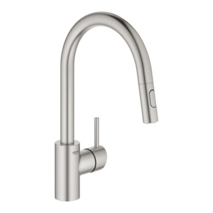 Grohe Concetto Tek Kumandalı Eviye Bataryası, Paslanmaz Çelik - 31483DC2 - Mutfak Eviye Bataryası