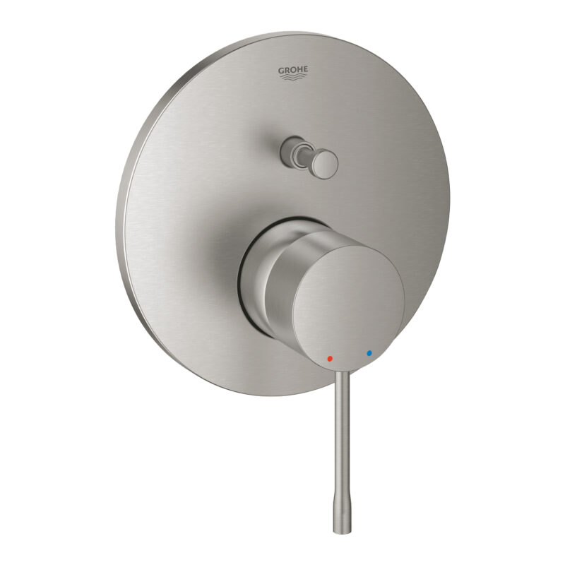 Grohe Essence Ankastre Banyo/Duş Bataryası, Paslanmaz Çelik - 24167DC1 - Ankastre Banyo Bataryası, Ankastre Duş Bataryası