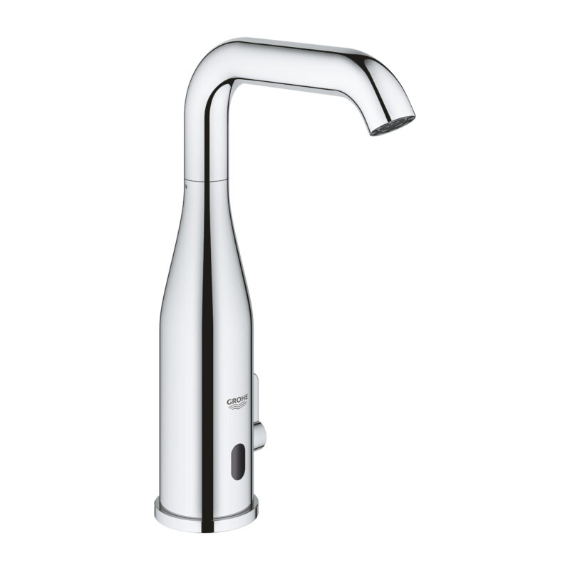 Grohe Essence E Fotoselli Lavabo Bataryası, 1/2″, Çift Su Girişli Ayarlanabilir Sıcaklık Sınırlayıcısı, Krom - 36444000 - Fotoselli Lavabo Bataryası