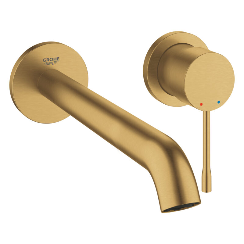 Grohe Essence İki Delikli Lavabo Bataryası L-Boyut, Brushed Cool Sunrise - 29193GN1 - Yüksek Lavabo Bataryası