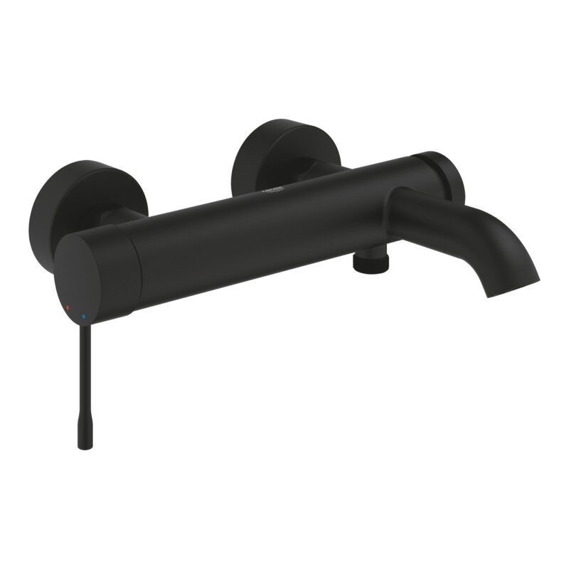 Grohe Essence Tek Kumandalı Banyo Bataryası, Phantom Black - 25250KF1 - Banyo Bataryası