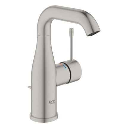 Grohe Essence Tek Kumandalı Lavabo Bataryası M-Boyut, Paslanmaz Çelik - 24173DC1 - Lavabo Bataryası