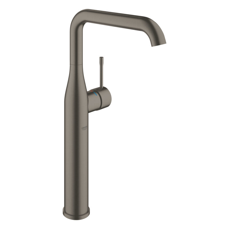 Grohe Essence Tek Kumandalı Lavabo Bataryası Xl-Boyut, Brushed Hard Graphite - 24170AL1 - Yüksek Lavabo Bataryası