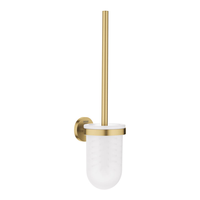 Grohe Essentials Tuvalet Fırçası Seti, Brushed Cool Sunrise - 40374GN1 - Klozet Temizleme Fırçası