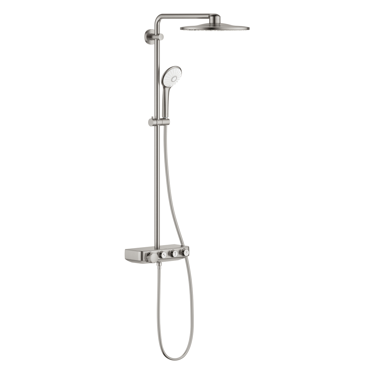 grohe euphoria smartcontrol 310 dus sistemi duvara monte termostatik bataryali dus sistemi paslanmaz celik 26507DC0 Grohe Euphoria SmartControl 310 Duş Sistemi Duvara Monte Termostatik Bataryalı Duş Sistemi, Paslanmaz Çelik - 26507DC0 - Duş Paneli ve Kolonu, Duş Setleri