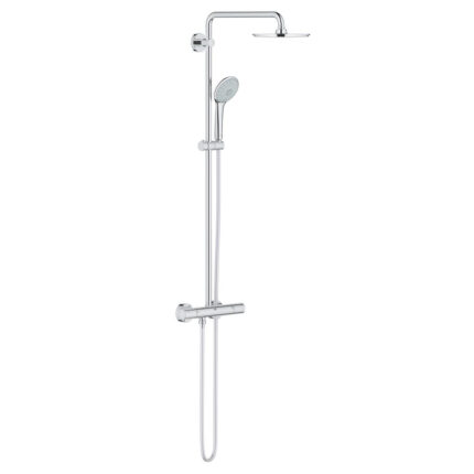 Grohe Euphoria System 210 Duvara Monte Termostatik Bataryalı Duş Sistemi, Krom - 27964000 - Duş Paneli ve Kolonu, Duş Setleri