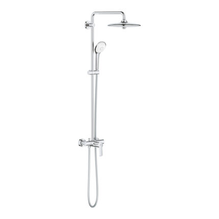 Grohe Euphoria System 260 Duvara Monte Tek Kumandalı Bataryalı Duş Sistemi, Krom - 27473002 - Duş Paneli ve Kolonu, Duş Setleri