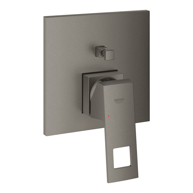 Grohe Eurocube Ankastre Banyo/Duş Bataryası, Brushed Hard Graphite - 24062AL0 - Ankastre Banyo Bataryası, Ankastre Duş Bataryası