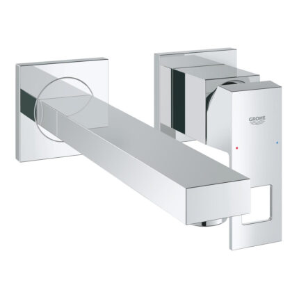 Grohe Eurocube İki Delikli Lavabo Bataryası M-Boyut, Krom - 23447000 - Lavabo Bataryası