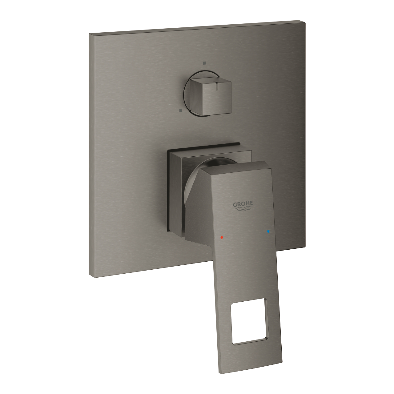 Grohe Eurocube Tek Kumandalı 3 Yönlü Banyo Bataryası, Brushed Hard Graphite