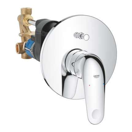 Grohe Euroeco Tek Kumandalı Banyo Bataryası, Krom - 32747001 - Banyo Bataryası