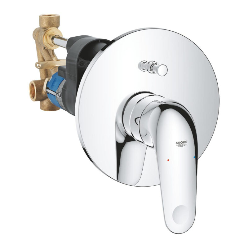 Grohe Euroeco Tek Kumandalı Banyo Bataryası, Krom - 32747001 - Banyo Bataryası