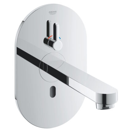 Grohe Eurosmart Cosmopolitan E Fotoselli Lavabo Bataryası, Çift Su Girişli Ayarlanabilir Sıcaklık Sınırlayıcısı, Krom - 36315000 - Fotoselli Lavabo Bataryası