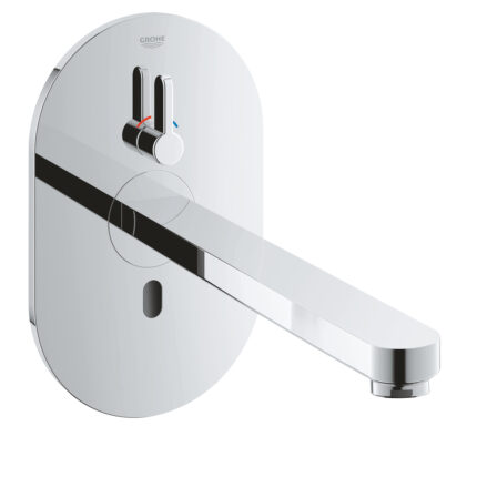 Grohe Eurosmart Cosmopolitan E Fotoselli Lavabo Bataryası, Çift Su Girişli Ayarlanabilir Sıcaklık Sınırlayıcısı, Krom - 36376000 - Fotoselli Lavabo Bataryası